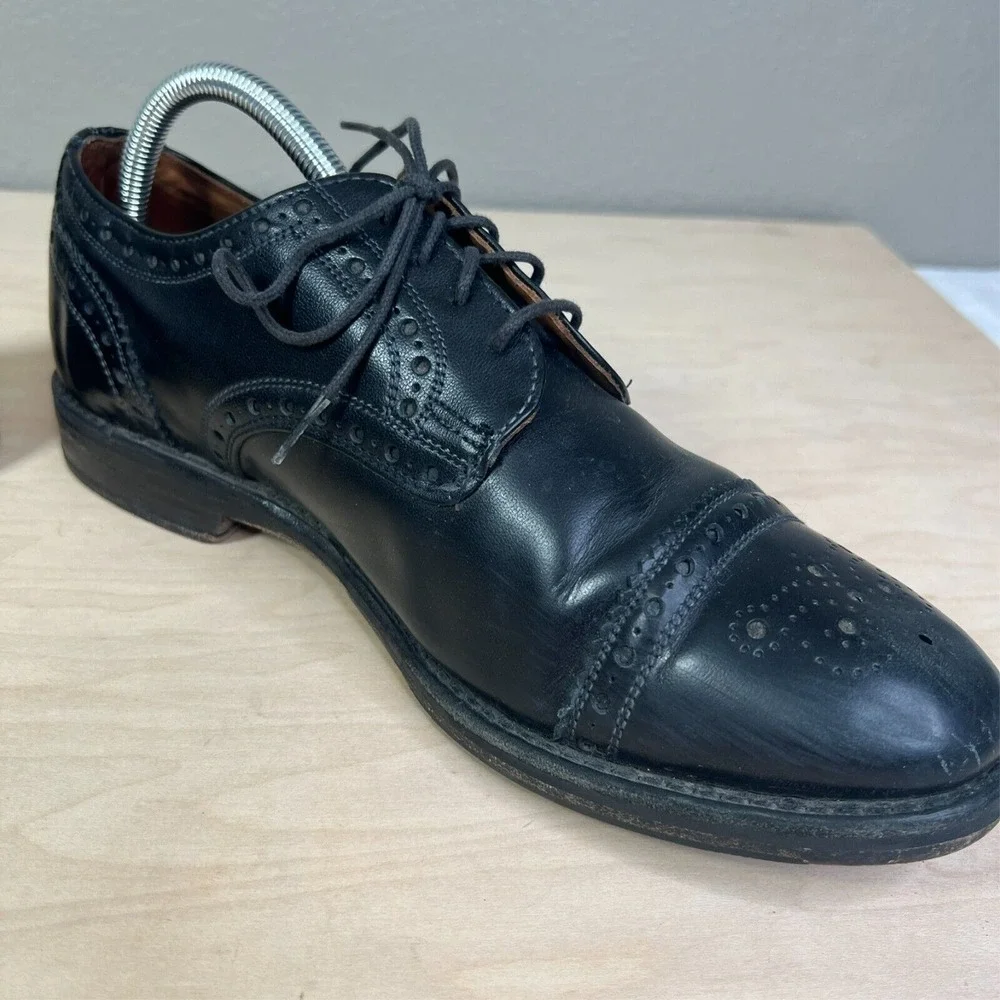 Allen Edmonds Whitney Mens‎ Black Leather  Dress Shoe Size 9 D